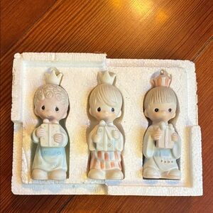 Precious Moments Nativity Wee Three Kings Wisemen 1980 Figurine SET E-5634